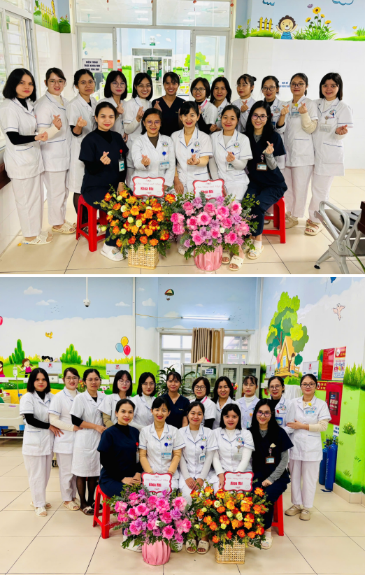 Tập thể các bác sỹ điều dưỡng khoa Nhi